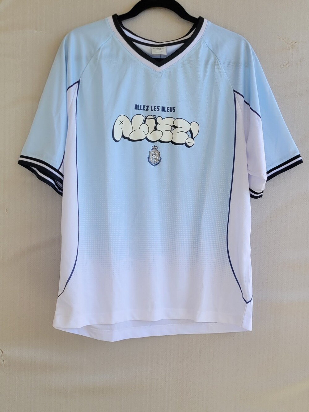 Cotton On T Shirt Men's Teen Allez Les Bleus' Graphic Soccer Jersey Vintage
